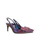 SR1 075 Sling Back Heel Wine - SERGIO ROSSI - Liberty Shoes Australia