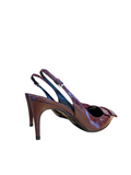 SR1 075 Sling Back Heel Wine - SERGIO ROSSI - Liberty Shoes Australia