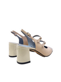 Papaya 25 Nude White Slingback (carryover style) - Carel Paris - Liberty Shoes Australia