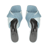 Si Rossi Denim Mule Sandals - SERGIO ROSSI - Liberty Shoes Australia