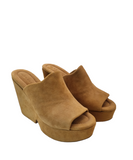 Dolcy Tan Suede Mules - Clergerie - Liberty Shoes Australia