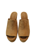 Dolcy Tan Suede Mules - Clergerie - Liberty Shoes Australia