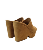 Dolcy Tan Suede Mules - Clergerie - Liberty Shoes Australia