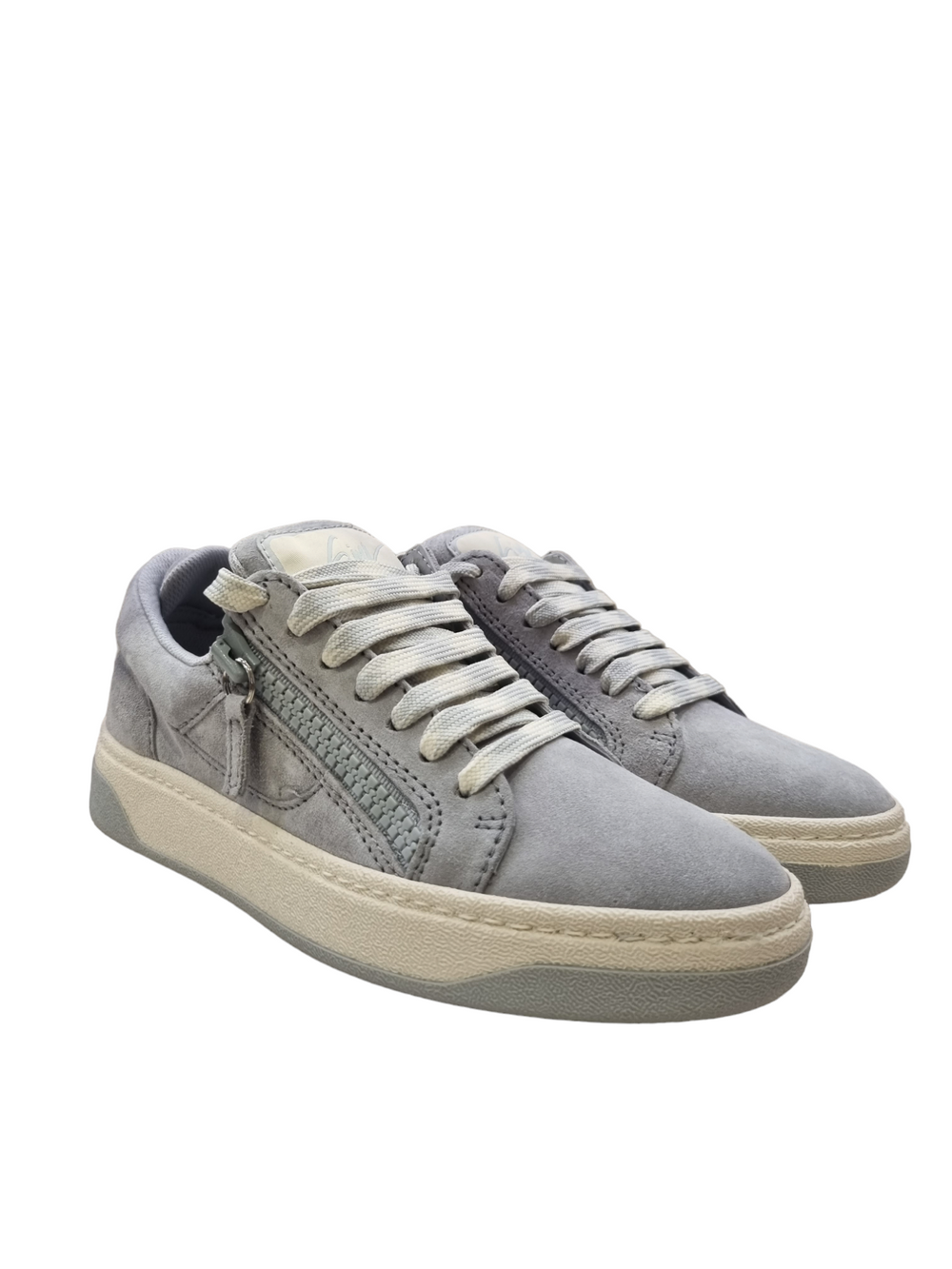Gz94 Powder Blue Suede Sneakers - GIUSEPPE-ZANOTTI - Liberty Shoes Australia