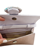 Jade Shoulder Bag in Amethyst Crystals - GEDEBE - Liberty Shoes Australia