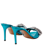 Mandy Turquoise Crystal embellished Mules - Alexandre Vauthier - Liberty Shoes Australia