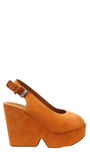 Dylan Orange Suede Sandals - Clergerie - Liberty Shoes Australia