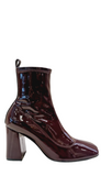 Sr Alicia Burgundy Patent Boots - SERGIO ROSSI - Liberty Shoes Australia