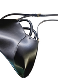 Hollywood Black Leather Bag - Francesca Bellavita - Liberty Shoes Australia