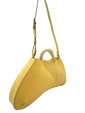 Hollywood Yellow Leather Bag - Francesca Bellavita - Liberty Shoes Australia