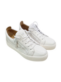 May Lond White Leather Sneaker - GIUSEPPE-ZANOTTI - Liberty Shoes Australia