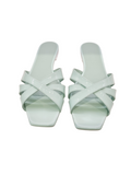 Antonia Mint Patent Slip-On Mules - 3Juin - Liberty Shoes Australia