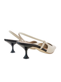 Kira Nude Leather Sling-Back Pumps - 3Juin - Liberty Shoes Australia