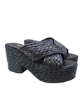 SR Seville 050 Raffia Platform Mules - SERGIO ROSSI - Liberty Shoes Australia