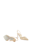 Cinderella Nude Lace Slingback With Crystals (carry over style) - Rene Caovilla - Liberty Shoes Australia