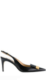 Sr1 Black Sling-Back Sandals( carryover style) - SERGIO ROSSI - Liberty Shoes Australia