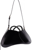 Hollywood Black Leather Bag - Francesca Bellavita - Liberty Shoes Australia