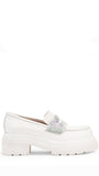 Tokyo White Leather Loafers - Francesca Bellavita - Liberty Shoes Australia