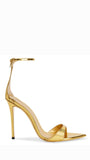 Intro Gold Strap Heel (carry over style) - GIUSEPPE-ZANOTTI - Liberty Shoes Australia