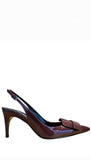SR1 075 Sling Back Heel Wine - SERGIO ROSSI - Liberty Shoes Australia