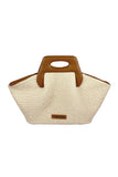 Dhea Straw Bag Shell/Caramel - Themoire - Liberty Shoes Australia