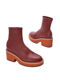 Albane3 Burgundy Boot - Clergerie - Liberty Shoes Australia
