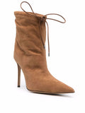Raquel Tan Suede Boots - Alexandre Vauthier - Liberty Shoes Australia