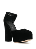 Newyork Suede Black Platform Pumps - GIUSEPPE-ZANOTTI - Liberty Shoes Australia