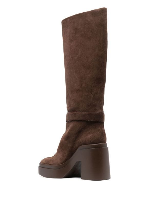 Ninon Brown Suede Boots - Clergerie - Liberty Shoes Australia