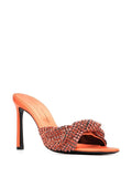 Evangelie Orange Crystal Mules - SERGIO ROSSI - Liberty Shoes Australia