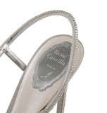 Irini Silver Crystal Sandals - Rene Caovilla - Liberty Shoes Australia