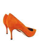 Godiva 075 Orange Suede Pump - SERGIO ROSSI - Liberty Shoes Australia