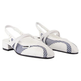 Peachy White Sling-Back