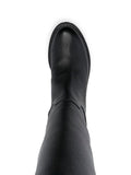 Sr Nora Mat Leather Knee-High Boots - SERGIO ROSSI - Liberty Shoes Australia