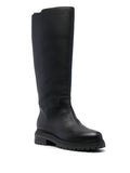 Sr Nora Mat Leather Knee-High Boots - SERGIO ROSSI - Liberty Shoes Australia