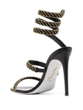 Cleo Braided Embellished Satin Sandals - Rene Caovilla - Liberty Shoes Australia
