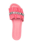 Mia Pink Embellished Slides - SEE BY CHLOE - Liberty Shoes Australia
