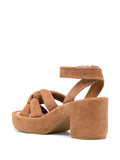 Dayna Tan Suede Sandals - Clergerie - Liberty Shoes Australia