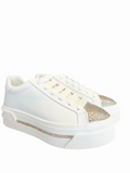 Xtra White Silver Platform Sneaker (carry over style)