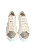 Xtra White Silver Platform Sneaker (carry over style)