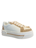Xtra White Gold Platform Sneaker