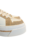 Xtra White Gold Platform Sneaker