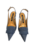 SR1 Denim Sling Back 075  Heels