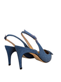 SR1 Denim Sling Back 075  Heels