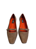Emilie Tan Suede Ballet Loafer