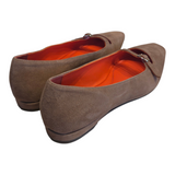 Emilie Tan Suede Ballet Loafer