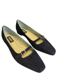 Emilie Navy Suede Ballet Loafer
