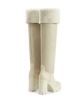 Feridha Ivory 70mm Knee-High Boots - GIUSEPPE-ZANOTTI - Liberty Shoes Australia