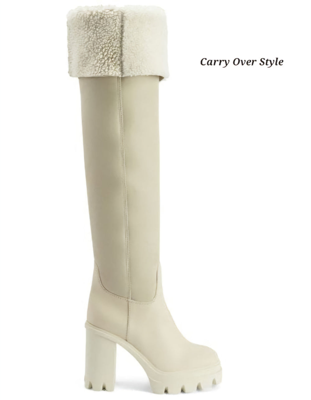 Feridha Ivory 70mm Knee-High Boots - GIUSEPPE-ZANOTTI - Liberty Shoes Australia