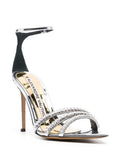Linda Silver Embellished Sandals - Alexandre Vauthier - Liberty Shoes Australia